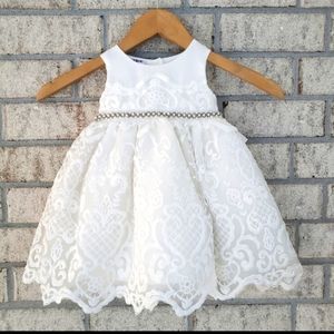 Off white special event dress. Size 18Months